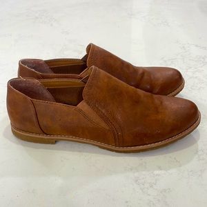 Brown Slip Ons Loafers EuroSoft by Soffi
